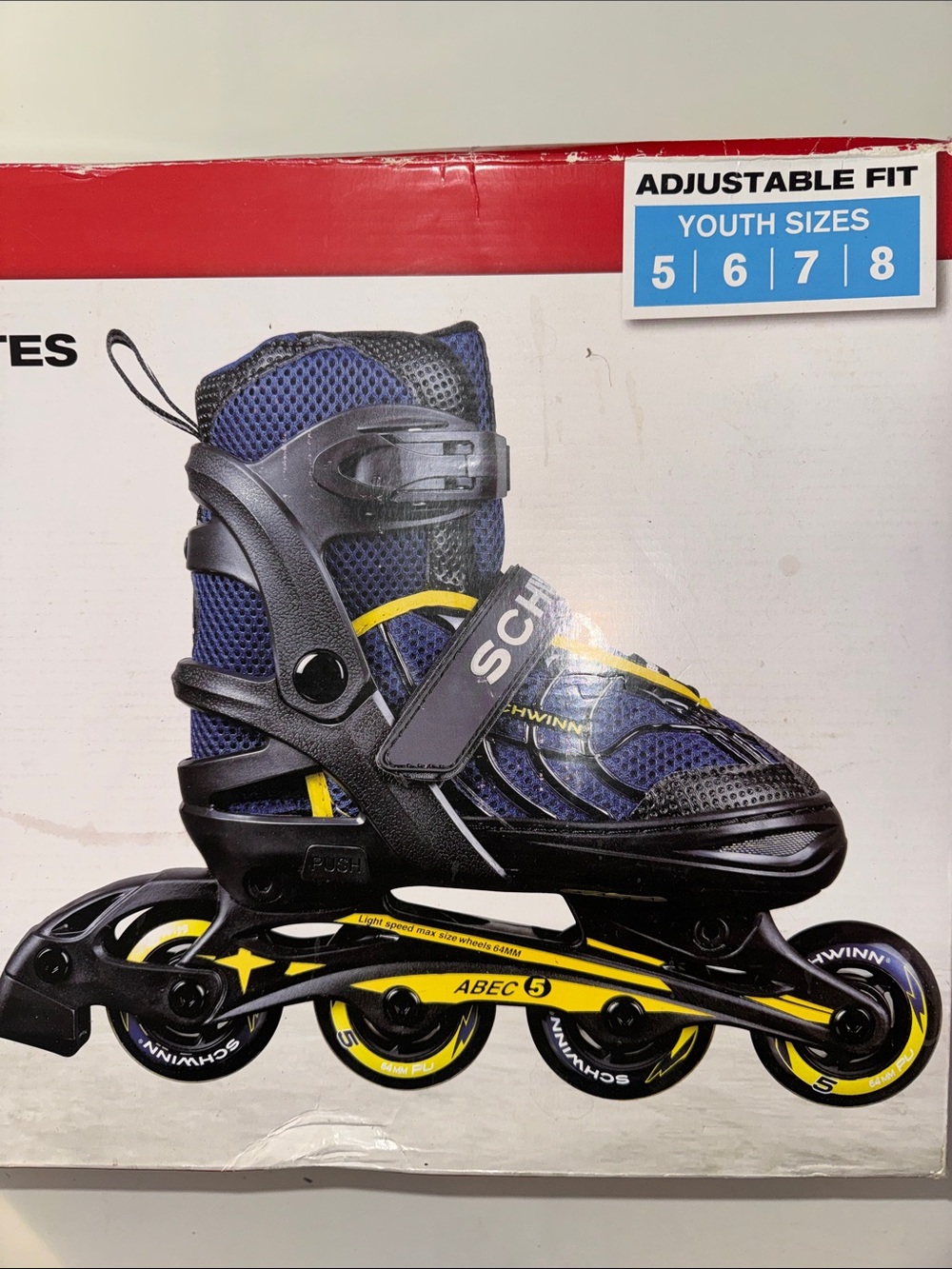 Schwinn Youth Adjustable Inline Skates Like New Original Box Youth Sizes 5-8